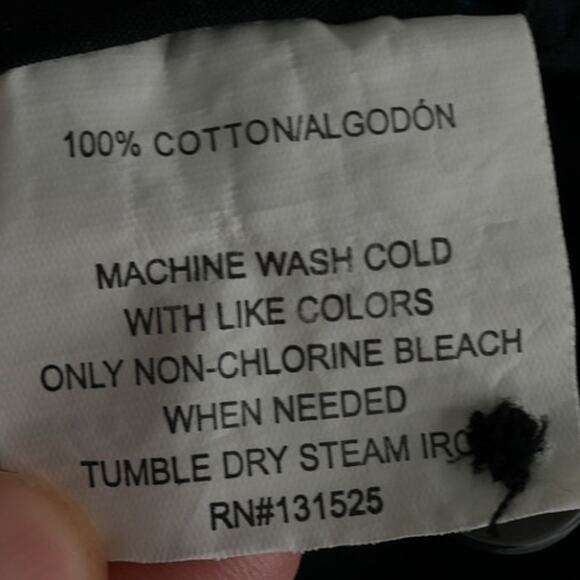 Beverly Hills Polo Club Shirt Mens 2XLB Blue Polka Dot Button Front Short Sleeve - Picture 7 of 7